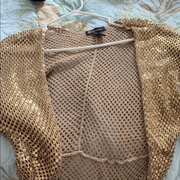 Gold sequin shrug - Picture 4 of 5